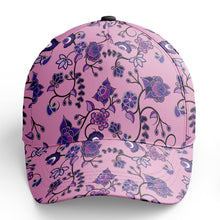 Load image into Gallery viewer, Purple Floral Amour Snapback Hat hat Herman 
