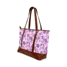 Load image into Gallery viewer, Purple Floral Amour Tote Handbag (Model 1642) Tote Handbags (1642) e-joyer 
