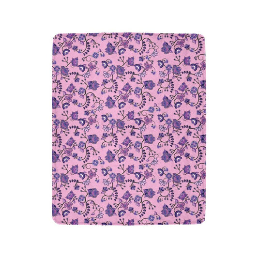 Purple Floral Amour Ultra-Soft Micro Fleece Blanket 40"x50" Ultra-Soft Blanket 40''x50'' e-joyer 