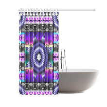 Load image into Gallery viewer, Purple Star Shower Curtain 60&quot;x72&quot; Shower Curtain 60&quot;x72&quot; e-joyer 
