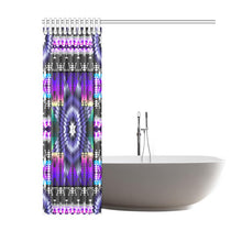 Load image into Gallery viewer, Purple Star Shower Curtain 60&quot;x72&quot; Shower Curtain 60&quot;x72&quot; e-joyer 
