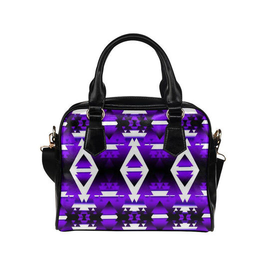 Purple Winter Camp Shoulder Handbag (Model 1634) Shoulder Handbags (1634) e-joyer 