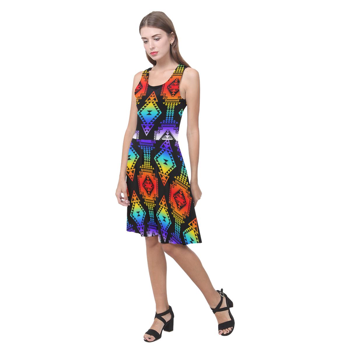 Rainbow Gathering Atalanta Casual Sundress(Model D04) Atalanta Sundress (D04) e-joyer 