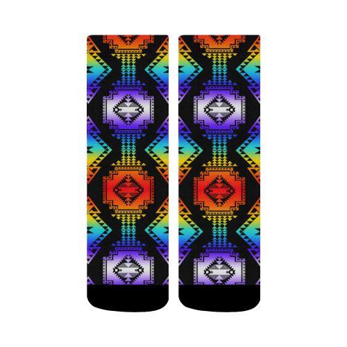 Rainbow Gathering Crew Socks by 49 Dzine