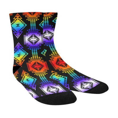 Rainbow Gathering Crew Socks Crew Socks e-joyer 