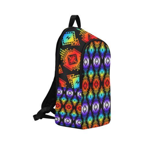 Rainbow Gathering Fabric Backpack for Adult (Model 1659) Casual Backpack for Adult (1659) e-joyer 