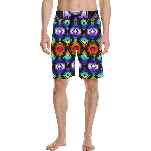 Rainbow Gathering Men's All Over Print Casual Shorts (Model L23) Men's Casual Shorts (L23) e-joyer 