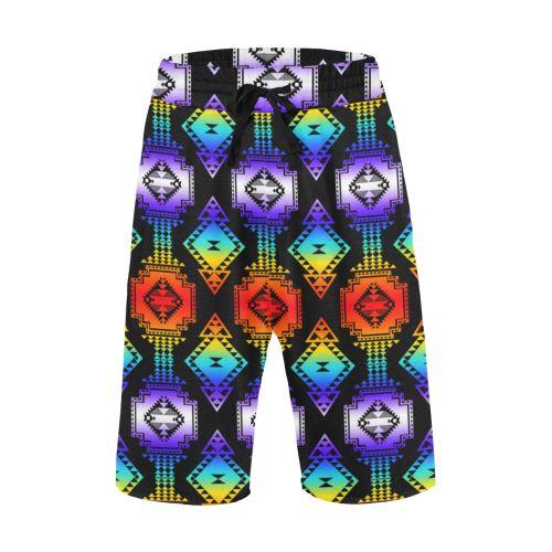 Rainbow Gathering Men's All Over Print Casual Shorts (Model L23) Men's Casual Shorts (L23) e-joyer 