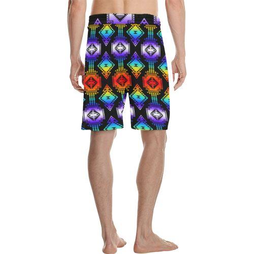 Rainbow Gathering Men's All Over Print Casual Shorts (Model L23) Men's Casual Shorts (L23) e-joyer 