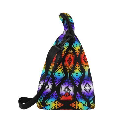 Rainbow Gathering Neoprene Lunch Bag/Large (Model 1669) Neoprene Lunch Bag/Large (1669) e-joyer 