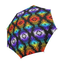 Load image into Gallery viewer, Rainbow Gathering Semi-Automatic Foldable Umbrella Semi-Automatic Foldable Umbrella e-joyer 
