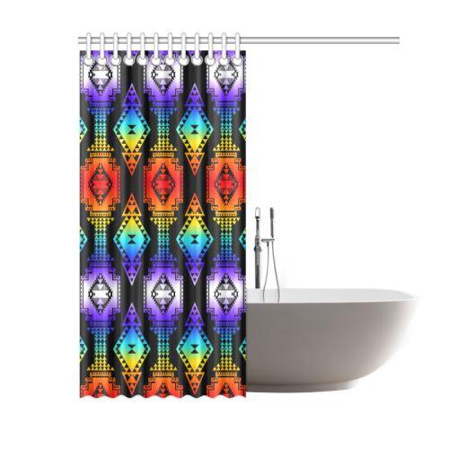 Rainbow Gathering Shower Curtain 60"x72" Shower Curtain 60"x72" e-joyer 