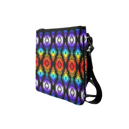 Rainbow Gathering Slim Clutch Bag (Model 1668) Slim Clutch Bags (1668) e-joyer 