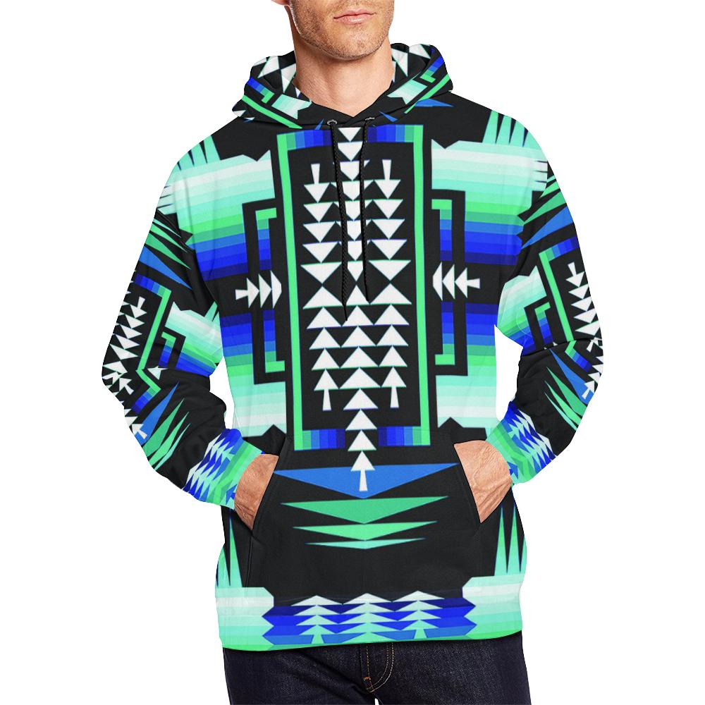 Rainy Skies Sage All Over Print Hoodie for Men (USA Size) (Model H13) All Over Print Hoodie for Men (H13) e-joyer 