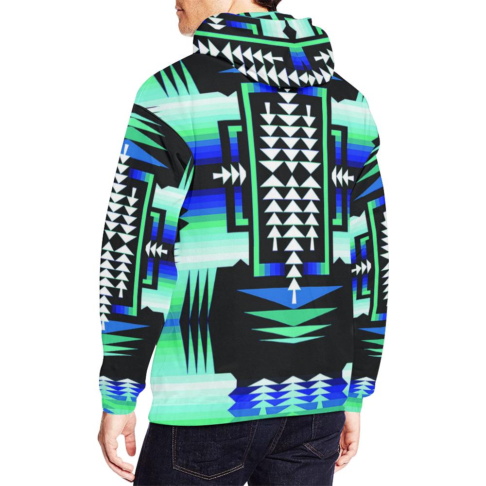 Rainy Skies Sage All Over Print Hoodie for Men (USA Size) (Model H13) All Over Print Hoodie for Men (H13) e-joyer 