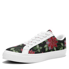 Load image into Gallery viewer, Red Beaded Rose Aapisi Low Top Canvas Shoes White Sole aapisi Herman 
