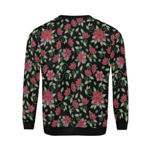 Load image into Gallery viewer, Red Beaded Rose All Over Print Crewneck Sweatshirt for Men (Model H18) shirt e-joyer 
