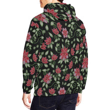 Load image into Gallery viewer, Red Beaded Rose All Over Print Hoodie for Men (USA Size) (Model H13) All Over Print Hoodie for Men (H13) e-joyer 
