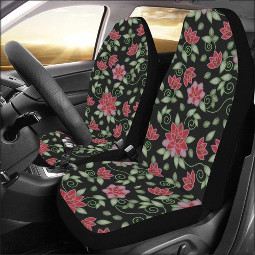 Red Beaded Rose Car Seat Covers (Set of 2) Car Seat Covers e-joyer 