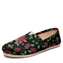 Load image into Gallery viewer, Red Beaded Rose Casual Unisex Slip On Shoe Herman 
