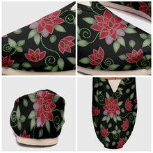 Load image into Gallery viewer, Red Beaded Rose Casual Unisex Slip On Shoe Herman 
