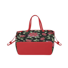 Load image into Gallery viewer, Red Beaded Rose Clover Canvas Tote Bag (Model 1661) Clover Canvas Tote Bag (1661) e-joyer 
