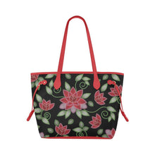 Load image into Gallery viewer, Red Beaded Rose Clover Canvas Tote Bag (Model 1661) Clover Canvas Tote Bag (1661) e-joyer 
