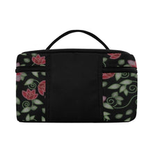 Load image into Gallery viewer, Red Beaded Rose Cosmetic Bag/Large (Model 1658) Cosmetic Bag e-joyer 
