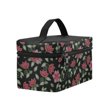 Load image into Gallery viewer, Red Beaded Rose Cosmetic Bag/Large (Model 1658) Cosmetic Bag e-joyer 
