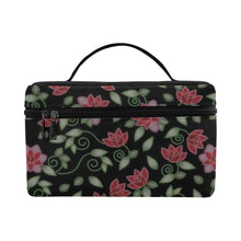 Load image into Gallery viewer, Red Beaded Rose Cosmetic Bag/Large (Model 1658) Cosmetic Bag e-joyer 
