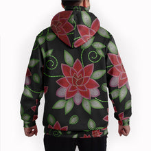 Load image into Gallery viewer, Red Beaded Rose Hoodie with Face Cover 49 Dzine 
