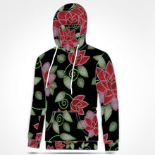 Load image into Gallery viewer, Red Beaded Rose Hoodie with Face Cover 49 Dzine 
