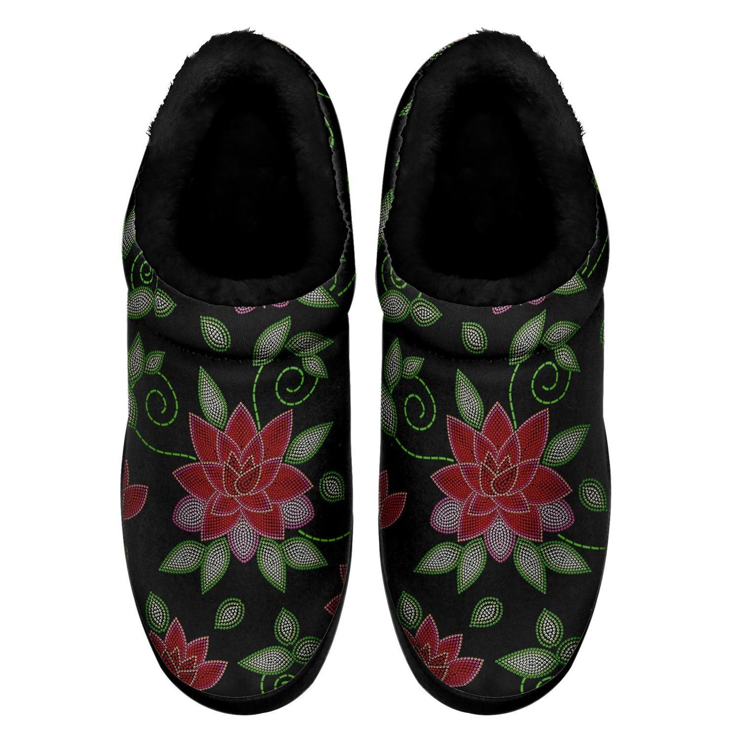 Red Beaded Rose Ikinnii Indoor Slipper 49 Dzine 