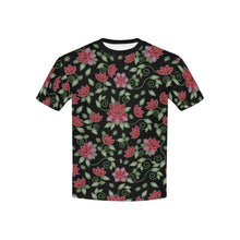 Load image into Gallery viewer, Red Beaded Rose Kids&#39; All Over Print T-shirt (USA Size) (Model T40) All Over Print T-shirt for Kid (T40) e-joyer 
