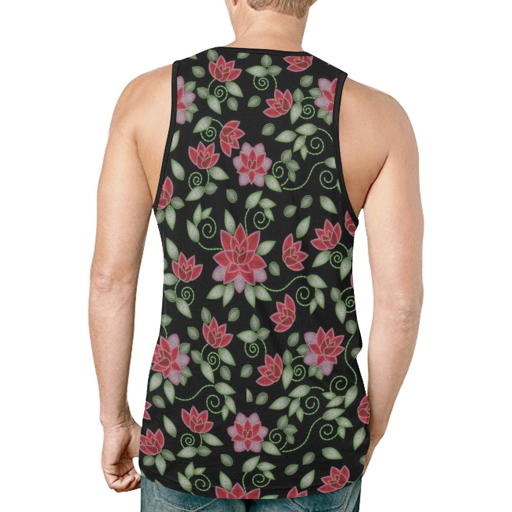 Red Beaded Rose New All Over Print Tank Top for Men (Model T46) New All Over Print Tank Top for Men (T46) e-joyer 