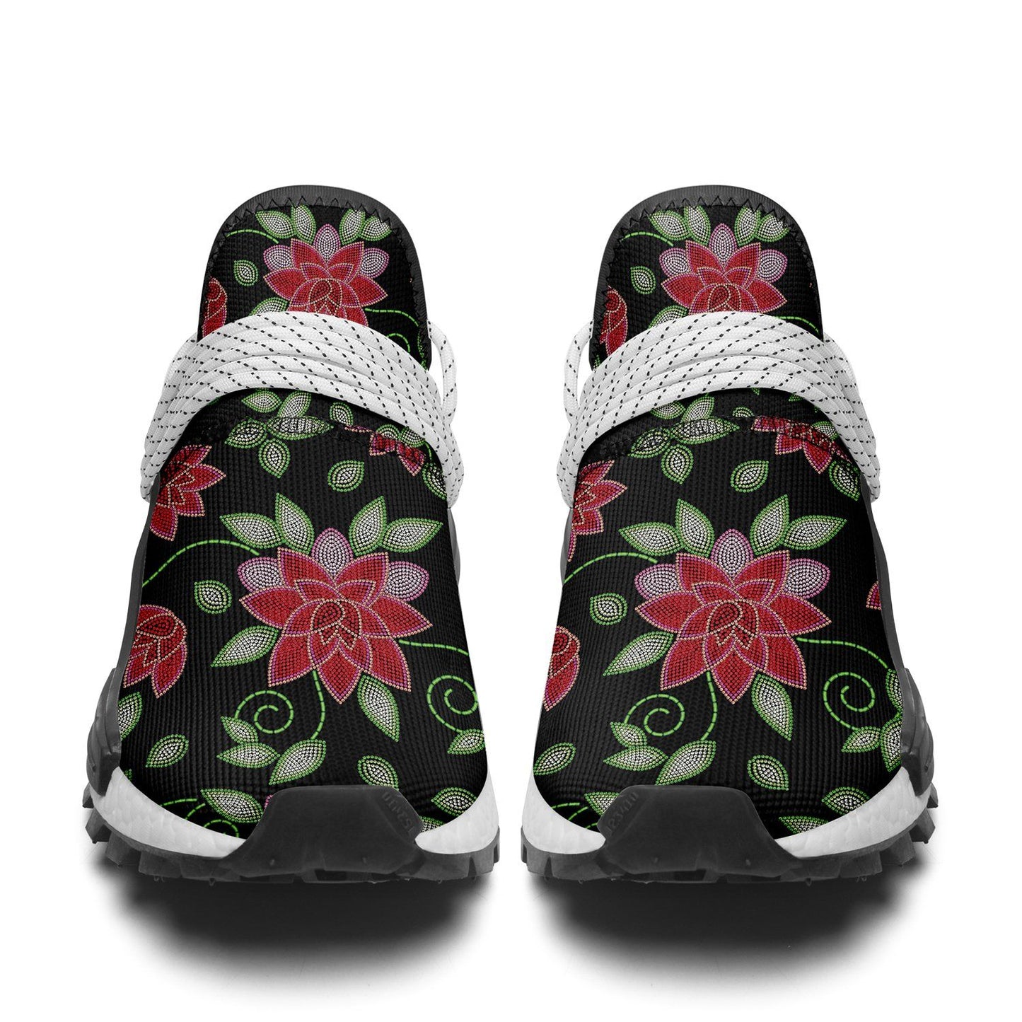 Red Beaded Rose Okaki Sneakers Shoes Herman 