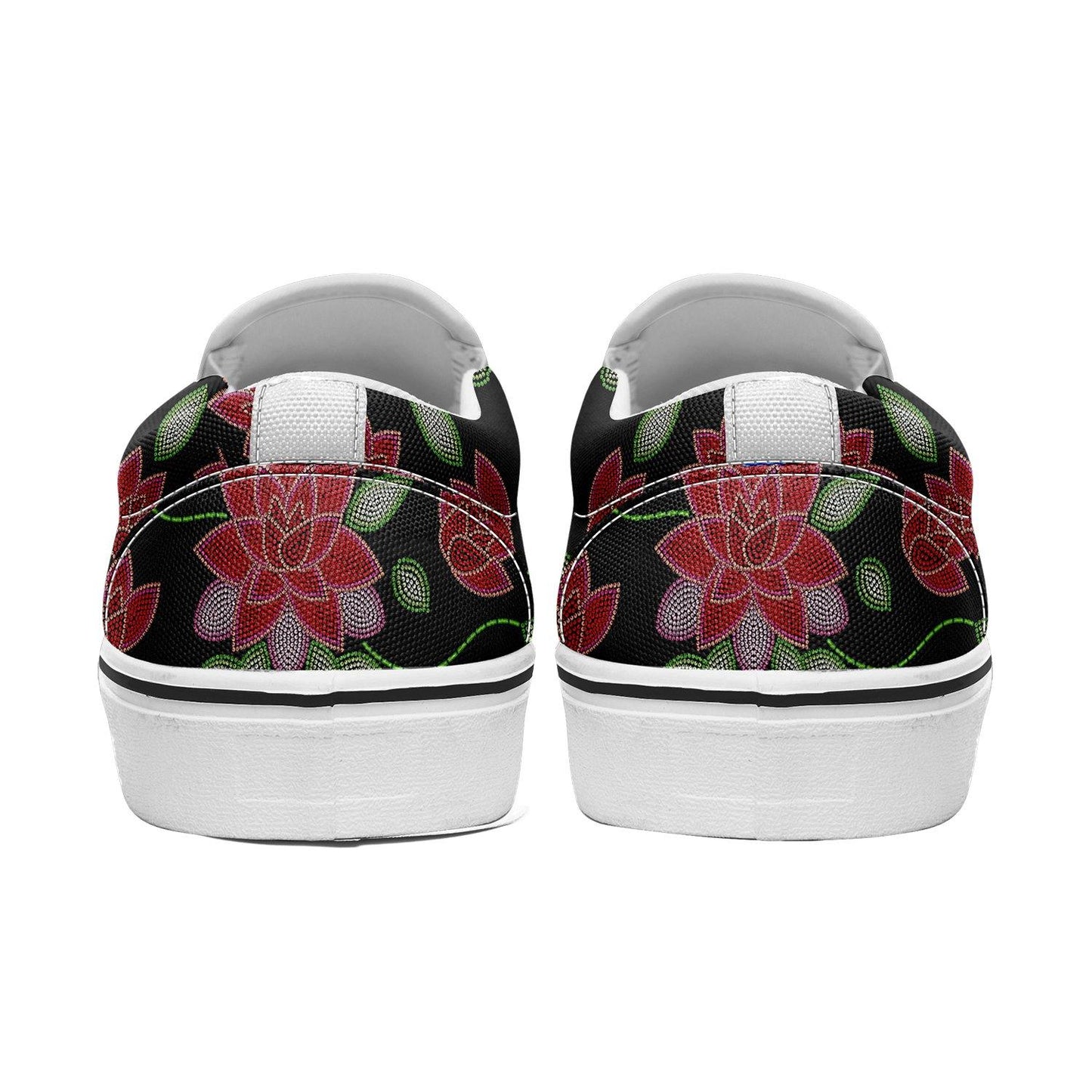 Red Beaded Rose Otoyimm Canvas Slip On Shoes otoyimm Herman 