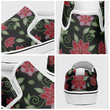 Load image into Gallery viewer, Red Beaded Rose Otoyimm Canvas Slip On Shoes otoyimm Herman 
