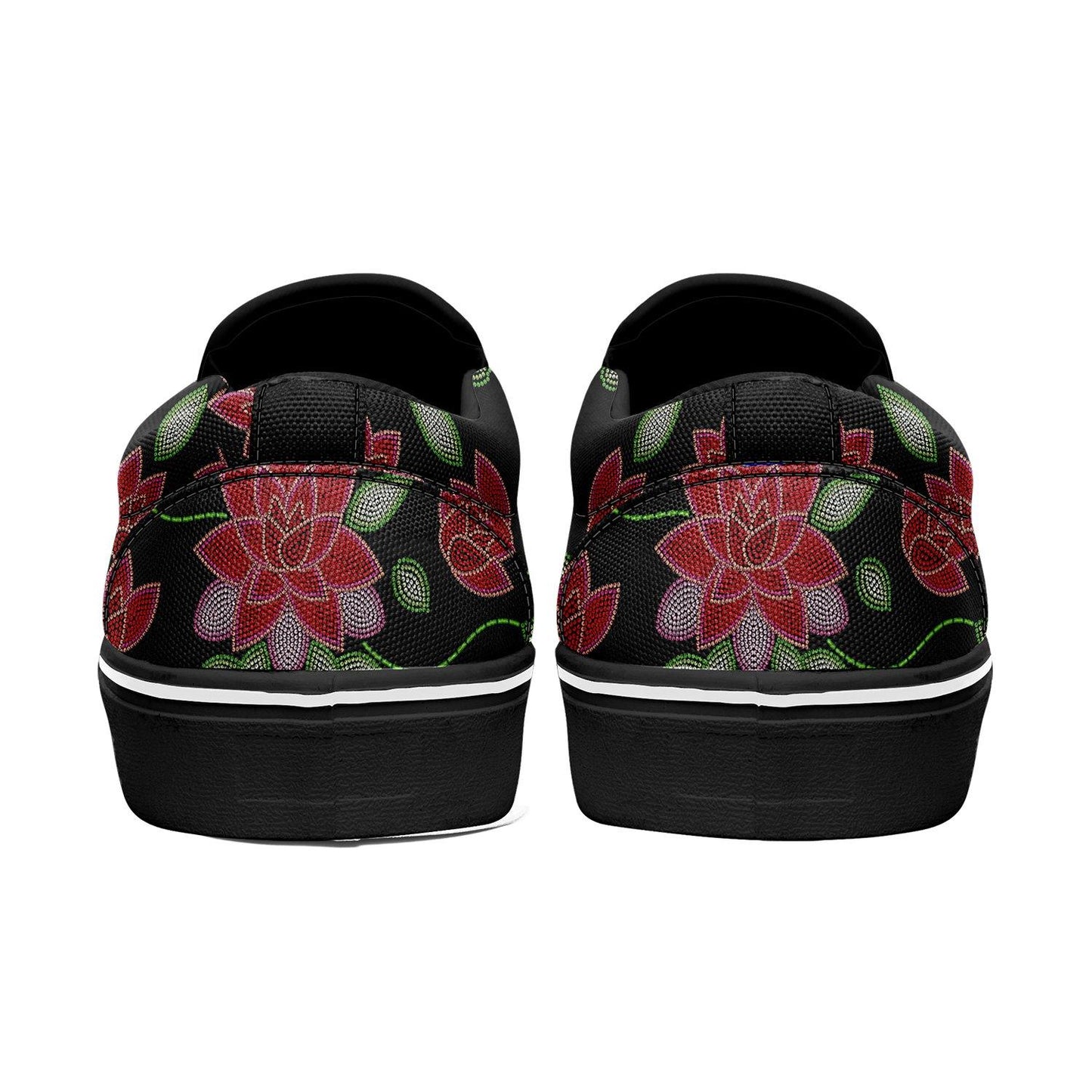 Red Beaded Rose Otoyimm Canvas Slip On Shoes otoyimm Herman 