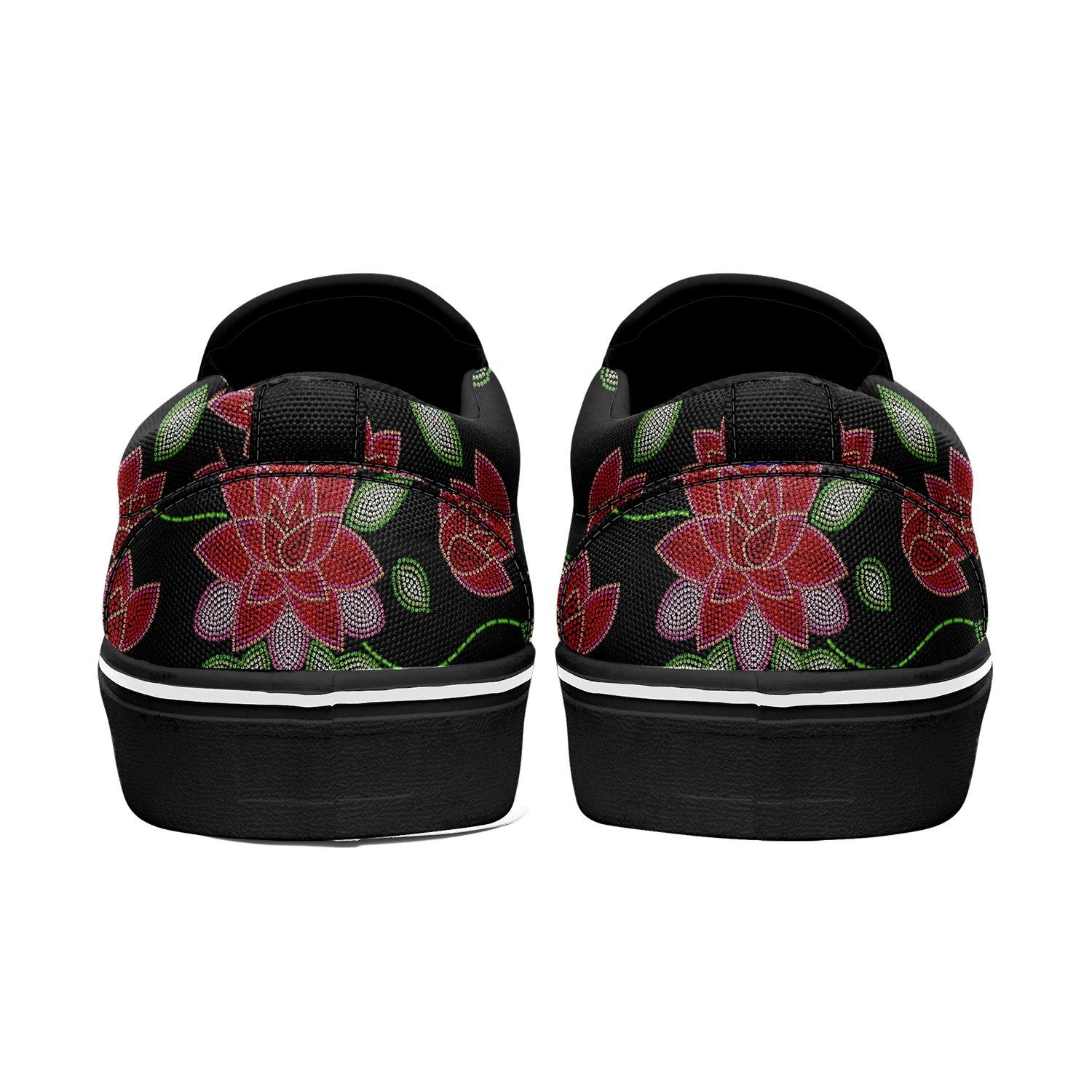 Red Beaded Rose Otoyimm Canvas Slip On Shoes otoyimm Herman 