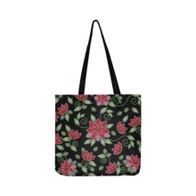 Load image into Gallery viewer, Red Beaded Rose Reusable Shopping Bag Model 1660 (Two sides) Shopping Tote Bag (1660) e-joyer 
