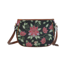 Load image into Gallery viewer, Red Beaded Rose Saddle Bag/Large (Model 1649) bag e-joyer 
