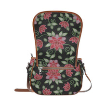 Load image into Gallery viewer, Red Beaded Rose Saddle Bag/Large (Model 1649) bag e-joyer 
