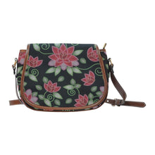 Load image into Gallery viewer, Red Beaded Rose Saddle Bag/Large (Model 1649) bag e-joyer 
