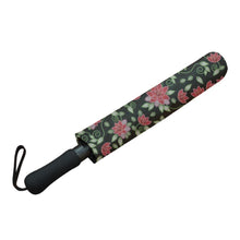 Load image into Gallery viewer, Red Beaded Rose Semi-Automatic Foldable Umbrella (Model U05) Semi-Automatic Foldable Umbrella e-joyer 
