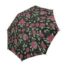 Load image into Gallery viewer, Red Beaded Rose Semi-Automatic Foldable Umbrella (Model U05) Semi-Automatic Foldable Umbrella e-joyer 
