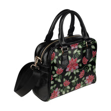 Load image into Gallery viewer, Red Beaded Rose Shoulder Handbag (Model 1634) Shoulder Handbags (1634) e-joyer 
