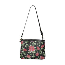 Load image into Gallery viewer, Red Beaded Rose Small Shoulder Bag (Model 1710) Small Shoulder Bag (1710) e-joyer 
