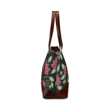 Load image into Gallery viewer, Red Beaded Rose Tote Handbag (Model 1642) handbag e-joyer 
