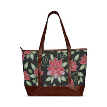 Load image into Gallery viewer, Red Beaded Rose Tote Handbag (Model 1642) handbag e-joyer 
